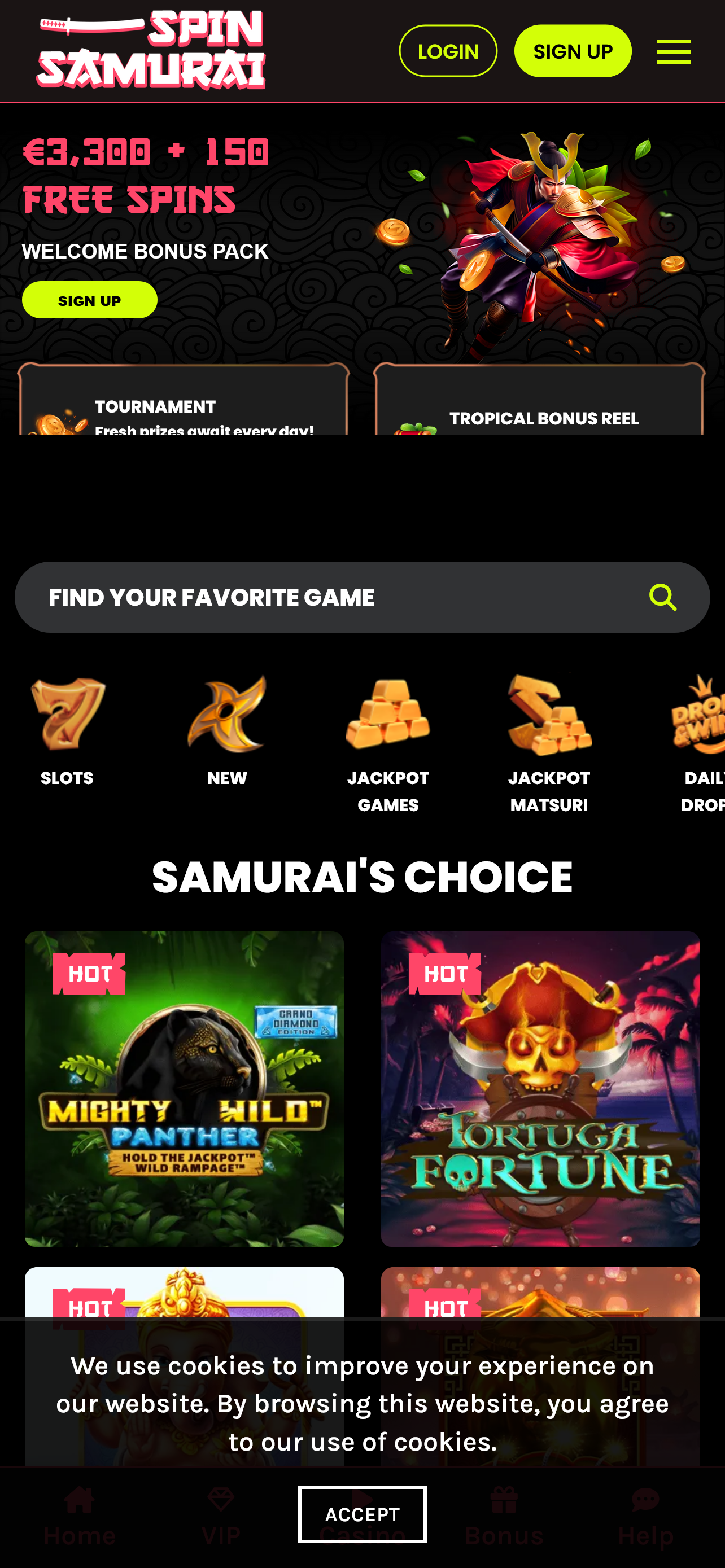 Spin Samurai Casino